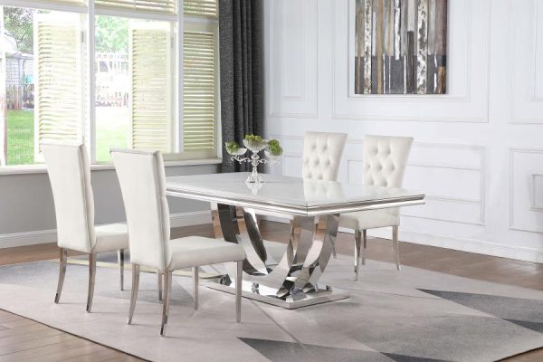 Kerwin White 5 Pc Dining Set Cheap