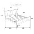 Carlton Brown California King Bed Supply