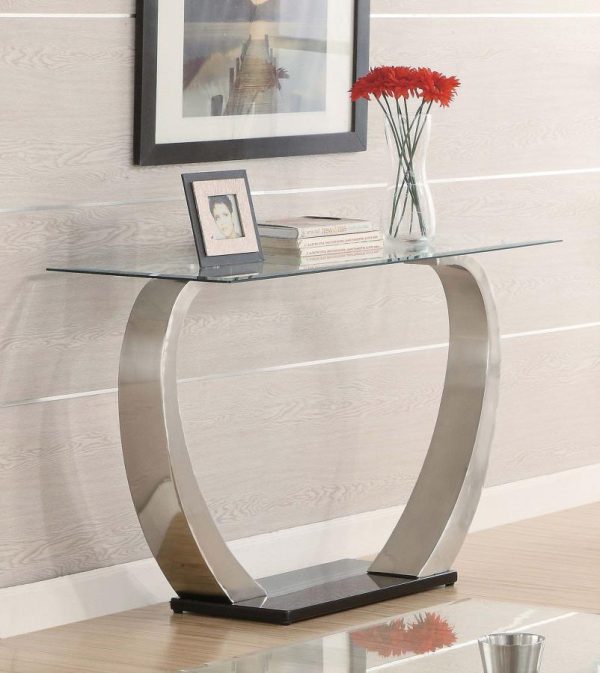 Pruitt Silver Sofa Table Supply