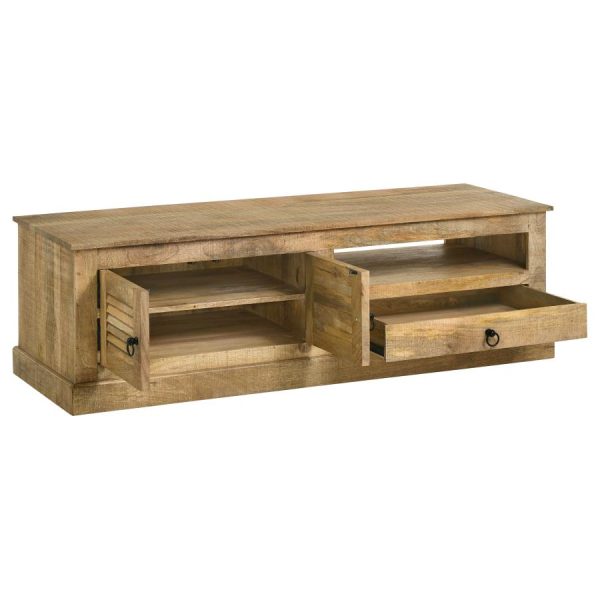 Zabel Brown 58  Tv Stand Hot on Sale