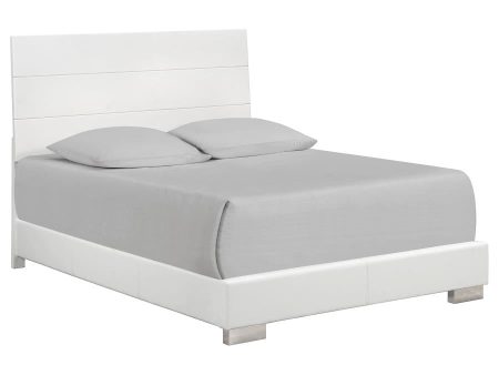 Felicity White Queen Bed on Sale