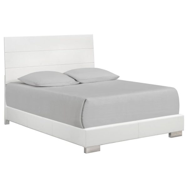 Felicity White Queen Bed on Sale