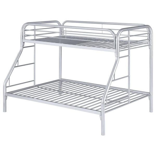 Morgan Silver Twin   Full Bunk Bed For Cheap