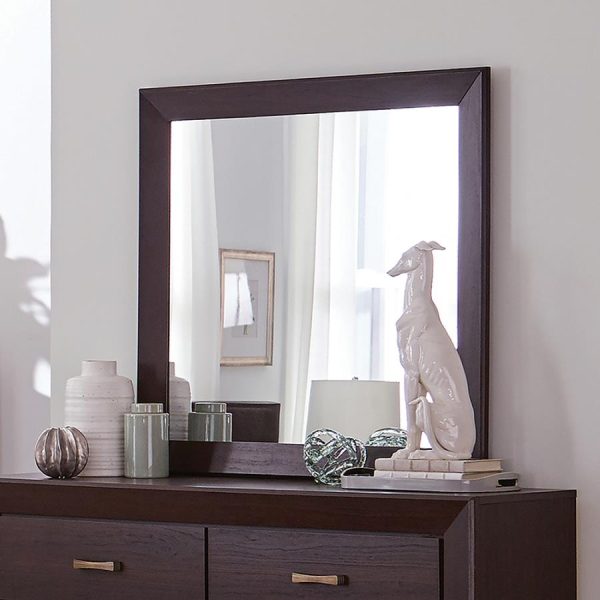 Kauffman Brown Dresser Mirror For Cheap