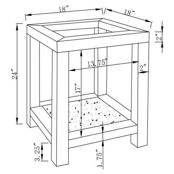 Valentina Silver End Table Sale