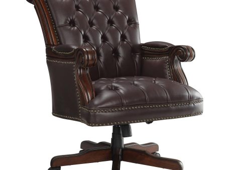 Calloway Brown Office Chair Hot on Sale