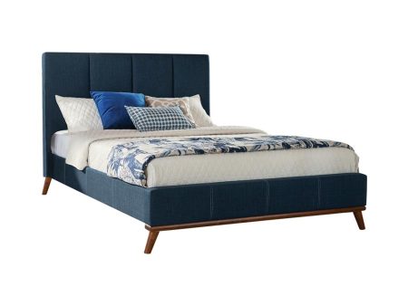 Charity Blue Eastern King Bed For Discount