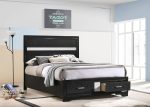 Miranda Black Full Storage Bed on Sale