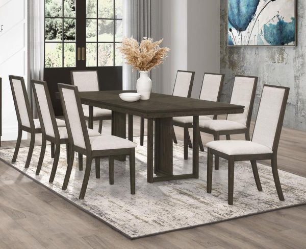 Kelly Beige 9 Pc Dining Set For Sale