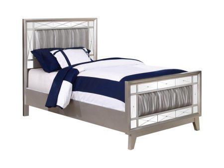 Leighton Silver Twin Bed For Discount