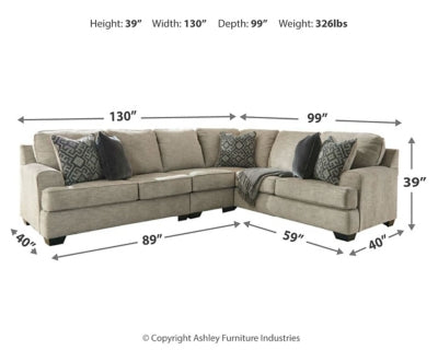 Bovarian 3-Piece Sectional Sale