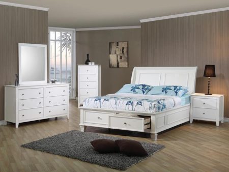 Selena Ivory Full Bed 4 Pc Set on Sale