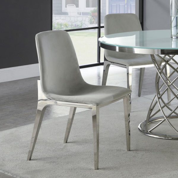 Irene Grey Side Chair Online now