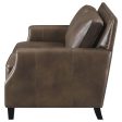 Leaton Brown Loveseat Online Hot Sale