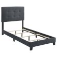 Mapes Grey Twin Bed Hot on Sale