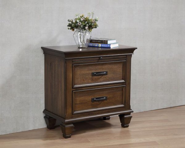 Franco Brown Nightstand on Sale