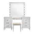 VALENTINO VANITY TABLE STOOL-WHITE Cheap