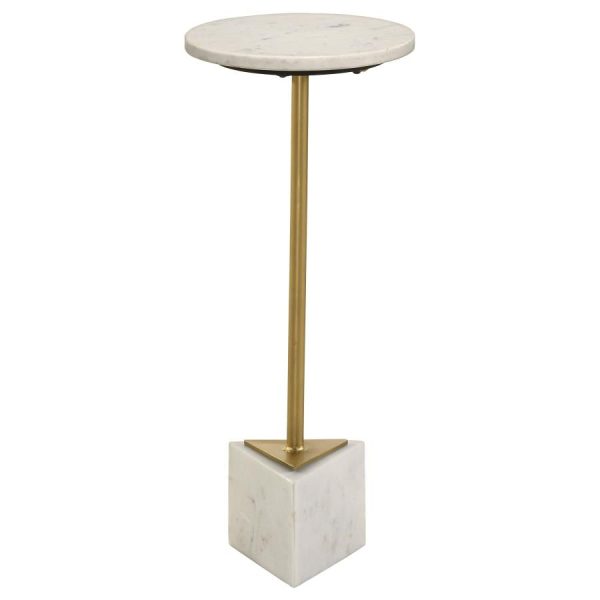 Fulcher White Side Table Supply