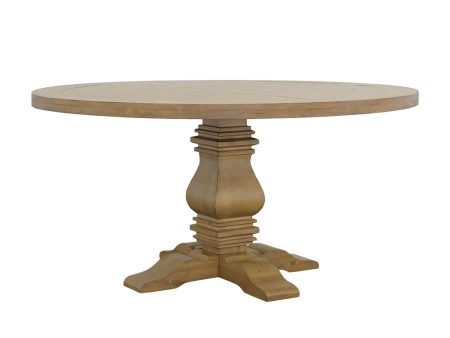 Florence Brown 60 rd Dining Table Supply