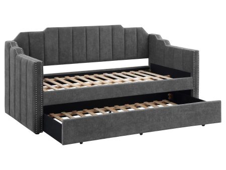 Kingston Grey Twin Daybed W  Trundle Online Sale