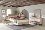 Marlow Brown Queen Bed 4 Pc Set Sale