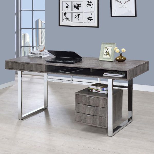 Whitman Grey Computer Desk Online Hot Sale