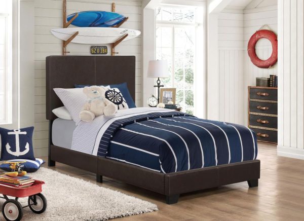 Dorian Brown Twin Bed 5 Pc Set Sale