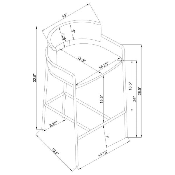 Comstock Grey Counter Stool Discount