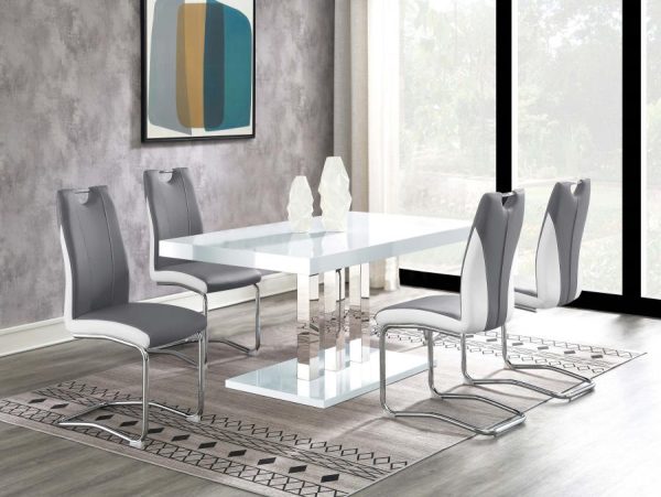 Brooklyn White 5 Pc Dining Set For Cheap