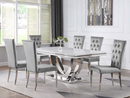 Kerwin Grey 7 Pc Dining Set Online now