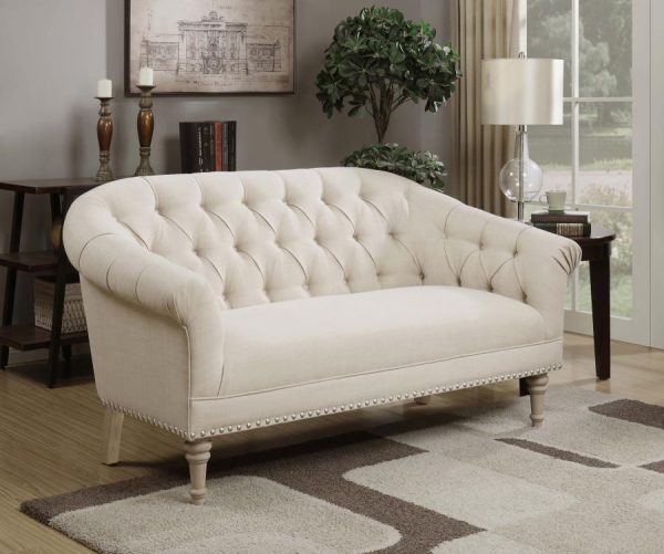 Billie Beige Loveseat Discount