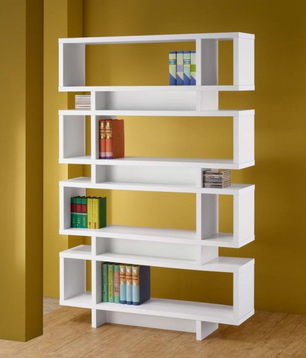 Reid White Bookcase For Discount