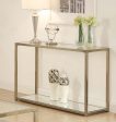 Cora Gold Sofa Table Supply