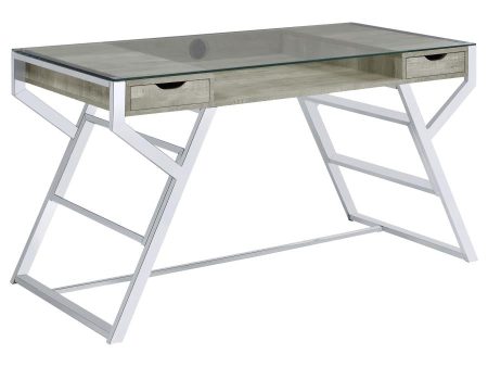 Emelle Grey Writing Desk Cheap