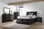 Briana Black Queen Storage Bed Sale