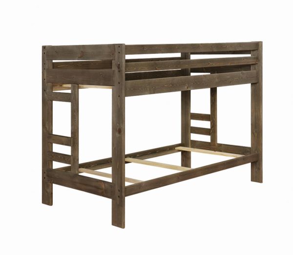 Wrangle Hill Grey Twin   Twin Bunk Bed Discount