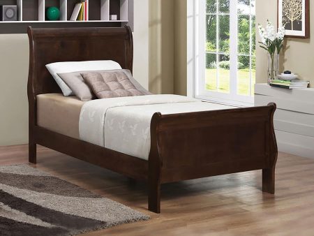 Louis Philippe Brown Twin Bed on Sale