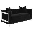 Delilah Black Loveseat For Discount