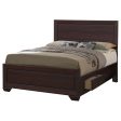 Kauffman Brown Queen Storage Bed Fashion