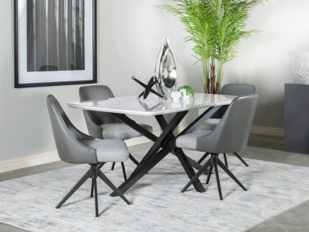 Paulita Grey 5 Pc Dining Set Online now