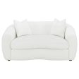 Isabella White Loveseat Online now