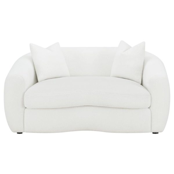 Isabella White Loveseat Online now