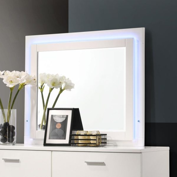 Felicity White Dresser Mirror Discount