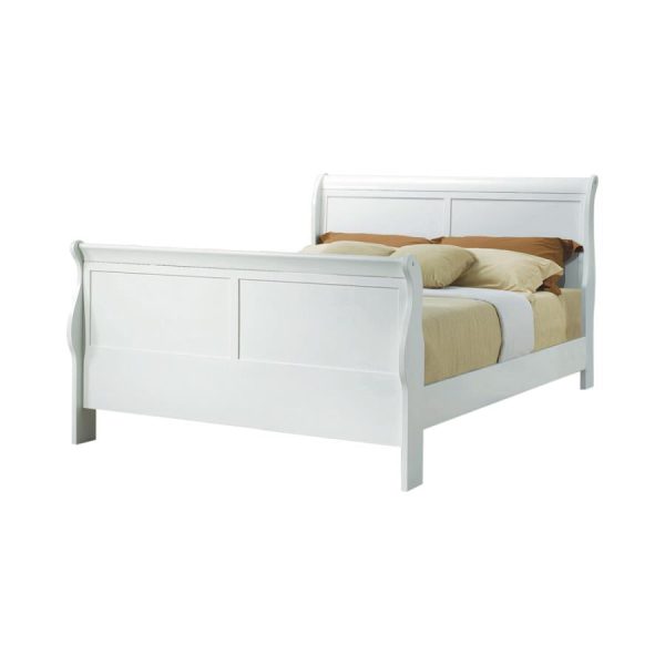 Louis Philippe White Queen Bed 5 Pc Set Online Hot Sale