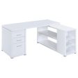 Yvette White L-shape Desk Online Hot Sale