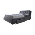 Fenbrook Grey Eastern King Storage Bed For Sale