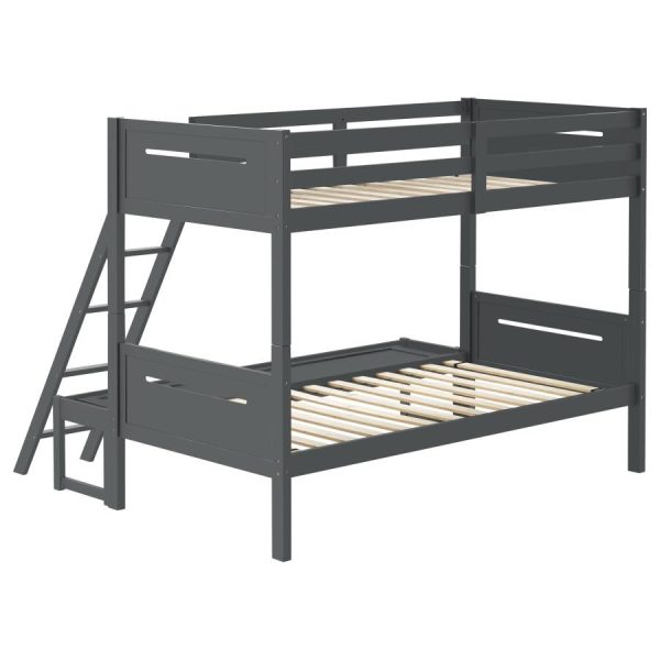 Littleton Grey Twin   Full Bunk Bed Online now