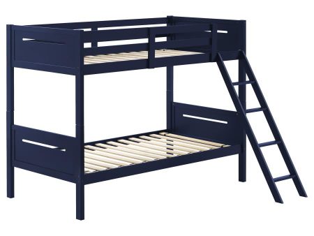 Littleton Blue Twin   Twin Bunk Bed Fashion