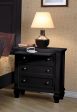 Sandy Beach Black Nightstand Supply