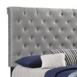 Warner Grey Eastern King Bed Cheap